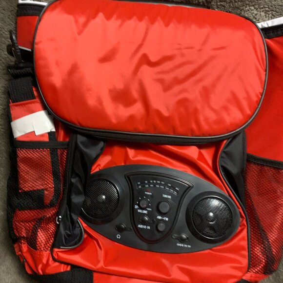 DBEST products Ultra Compact Cooler Smart Cart, Red Insulated Collapsible Rollin - Picture 2 of 7